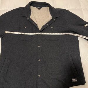 Dark Blue Sherpa-Lined Jacket